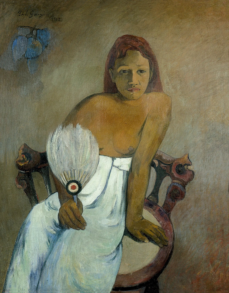 Yelpaze ile Genç Kız - Paul Gauguin