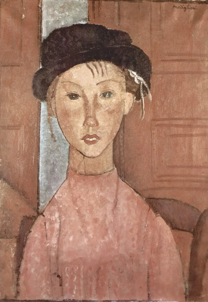 Şapkalı Genç Kız - Amedeo Modigliani