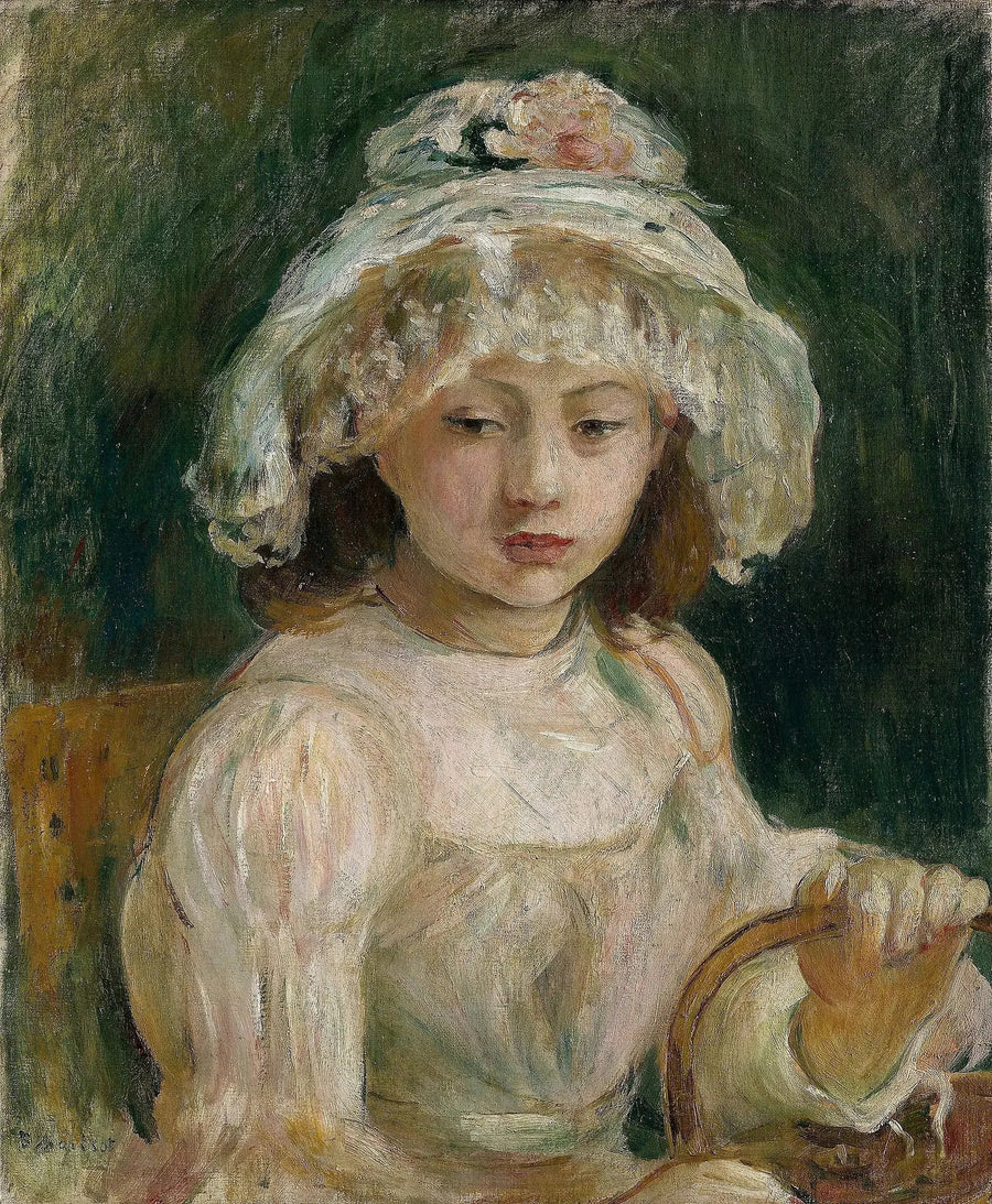 Şapkalı Genç Kız - Berthe Morisot