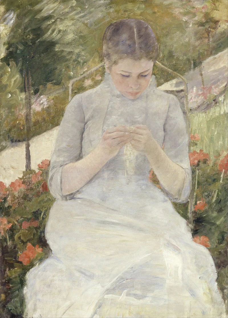 Bahçedeki Genç Kız - Mary Cassatt