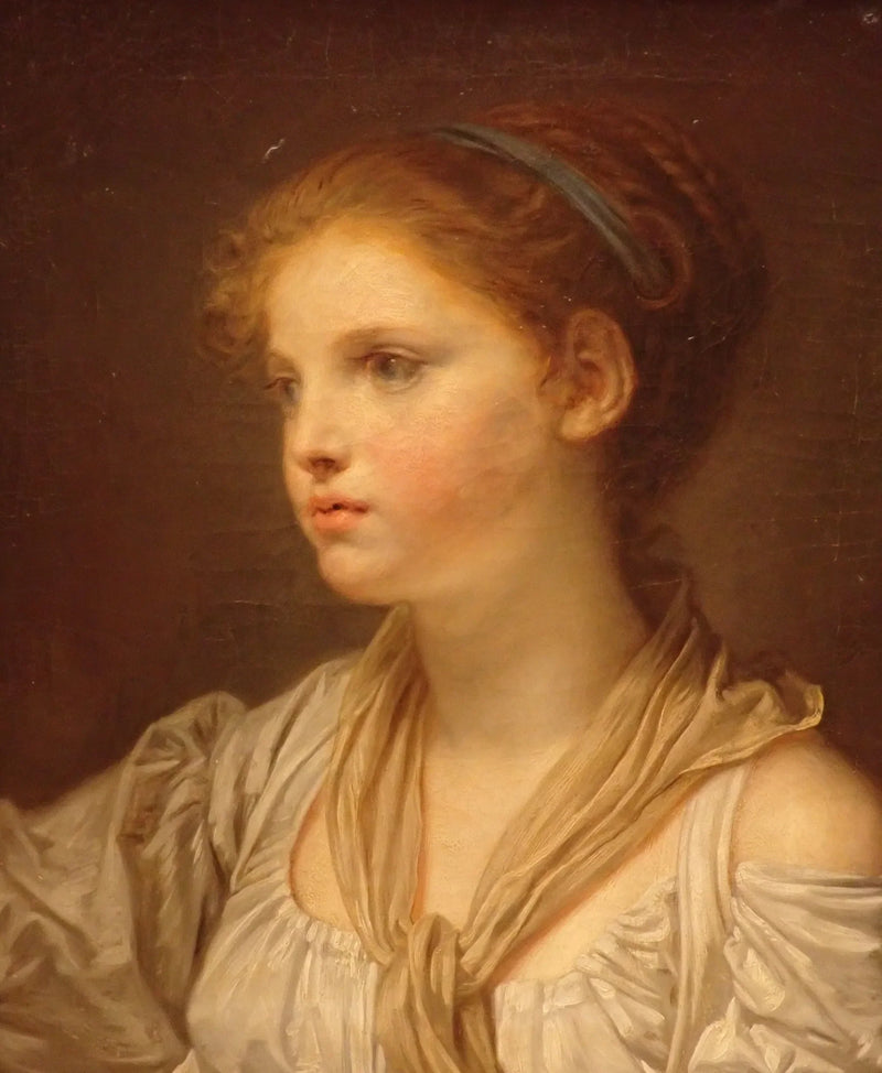 Genç Kız Mavi Kurdeleli - Jean-Baptiste Greuze