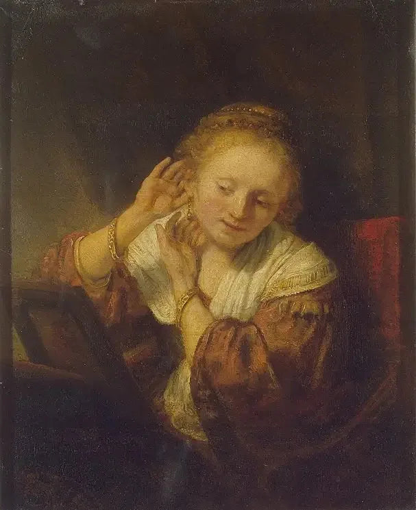 Küpe Takmış Genç Kız - Rembrandt