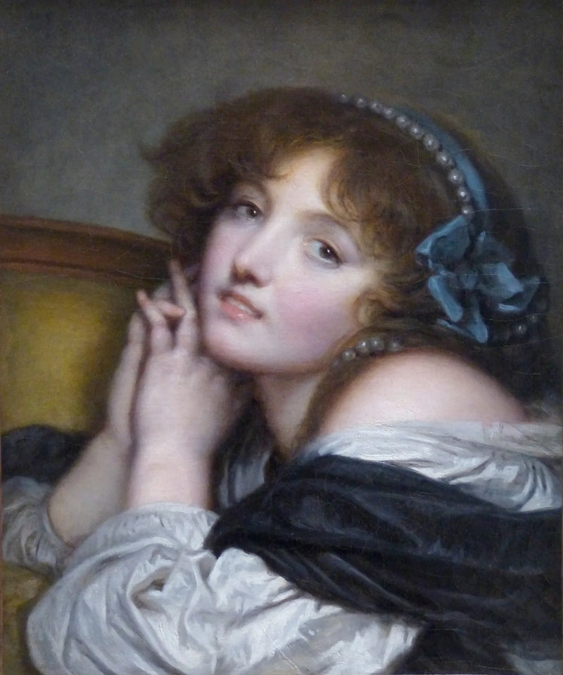 Genç Kız Ellerini Birleştirmiş - Jean-Baptiste Greuze