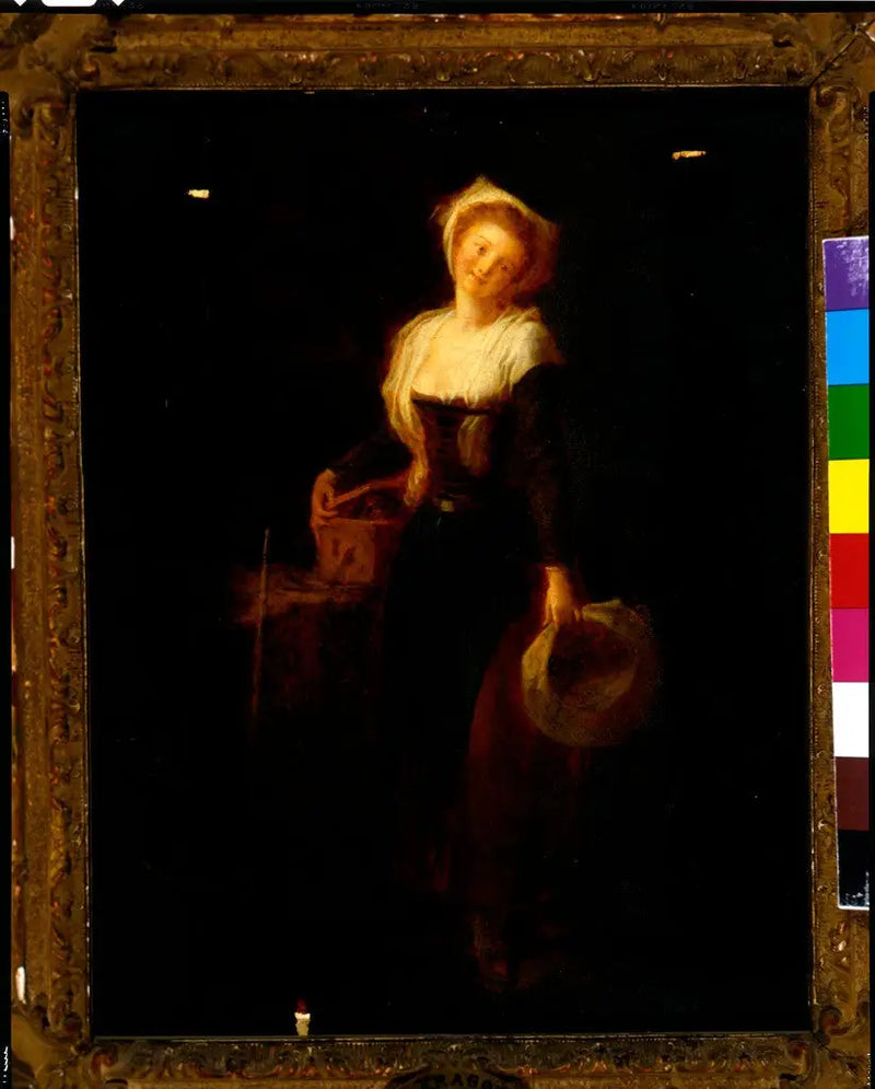 Genç kız ve bir kunduz - Jean-Honoré Fragonard