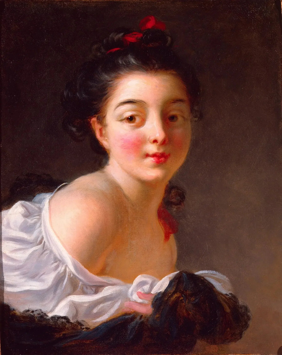 Genç kahverengi kız - Jean-Honoré Fragonard