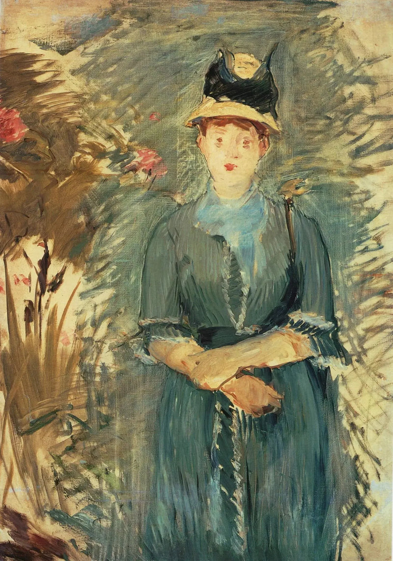 Çiçekler İçindeki Genç Kız - Édouard Manet