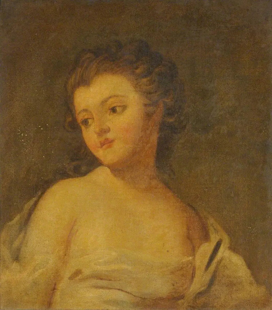 Genç kız, bir elbise içinde sarılmış - Joshua Reynolds