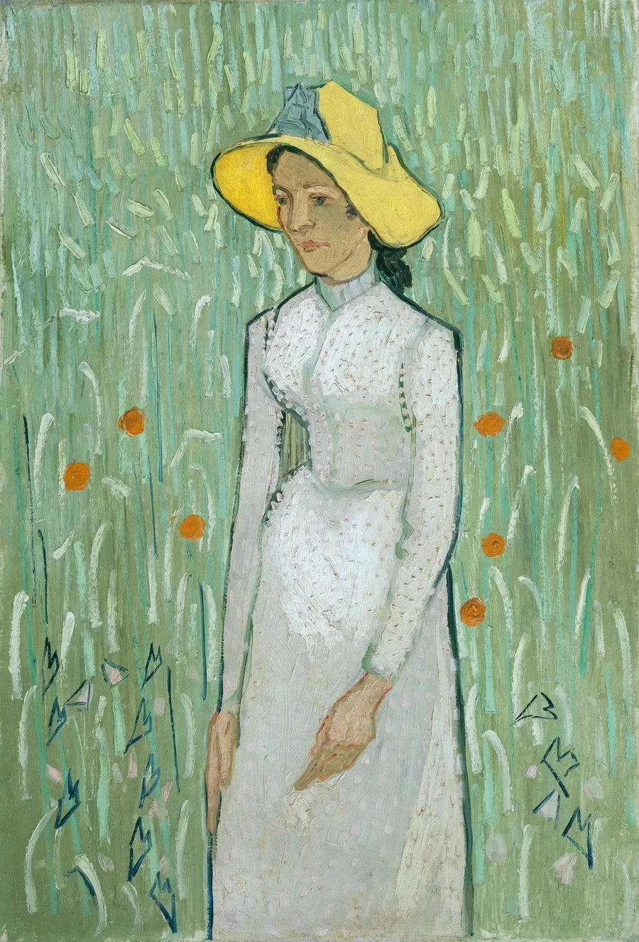 Beyaz Elbise Giymiş Genç Kız - Vincent van Gogh