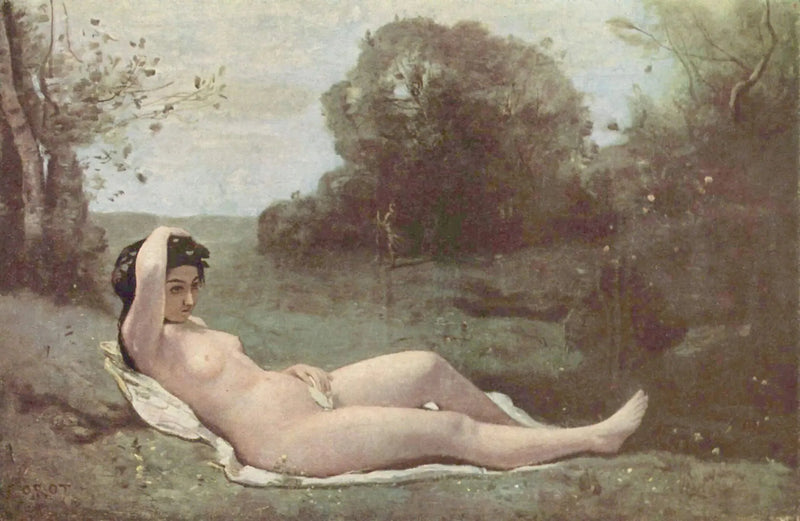 Yeşil Elbiseli Kız - Jean-Baptiste Camille Corot