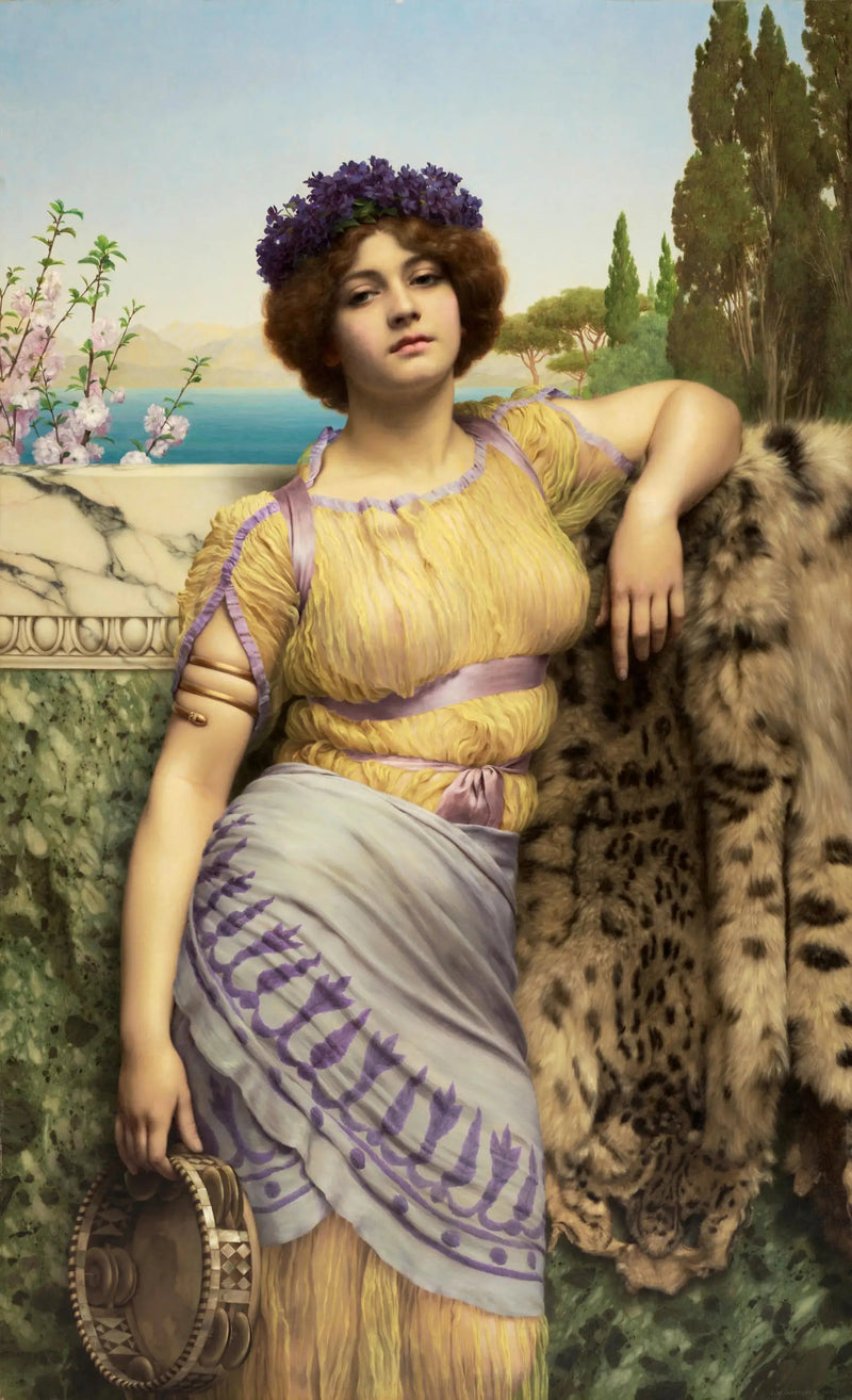 İyon genç kız dans ediyor - John William Godward