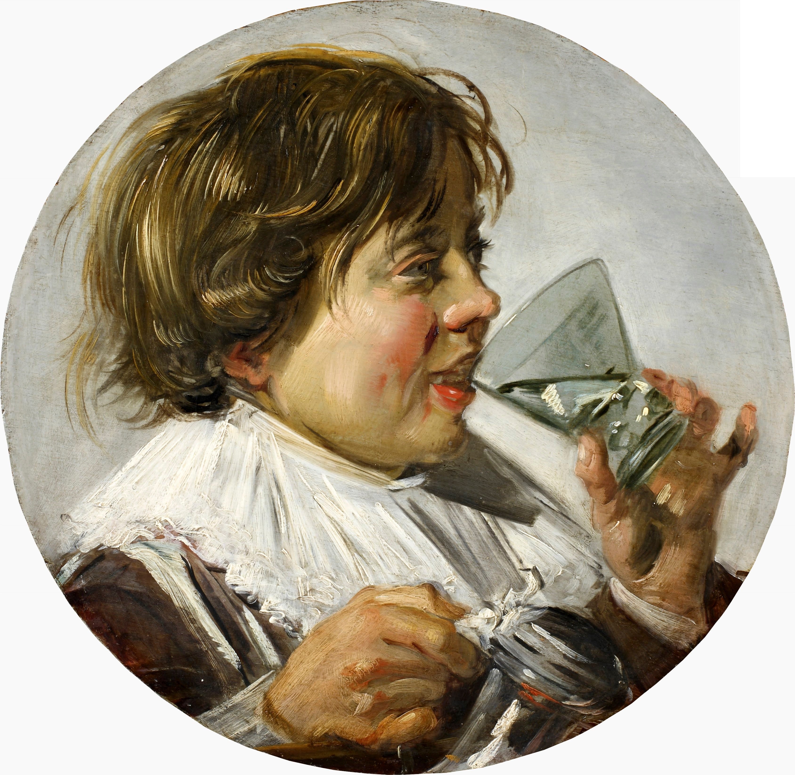 Jeune garçon avec un verre - Frans Hals