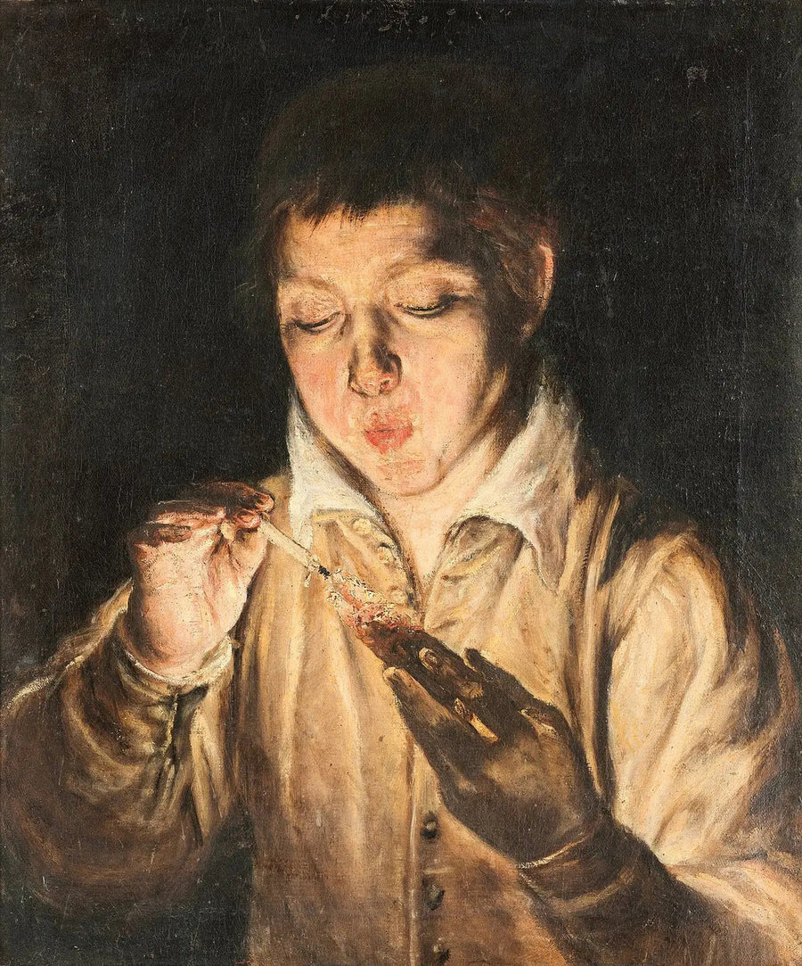 Genç Erkek Köz üfleyen - El Greco