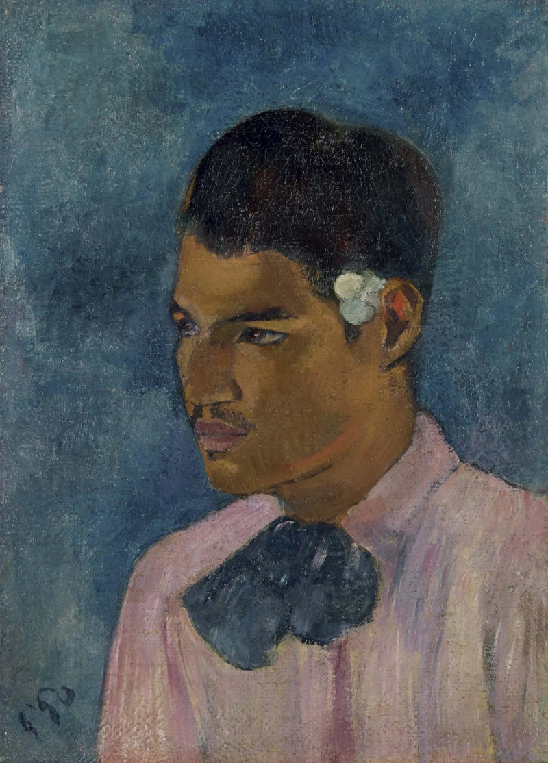 Çiçekli Genç Adam - Paul Gauguin