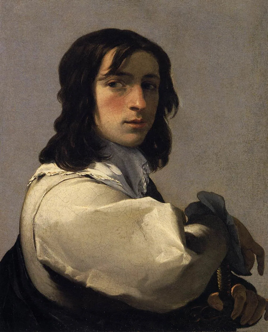 Genç Adam ve Kılıç - Eustache Le Sueur