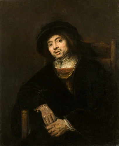 Bir Koltukta Genç Bir Adam Portresi - Rembrandt