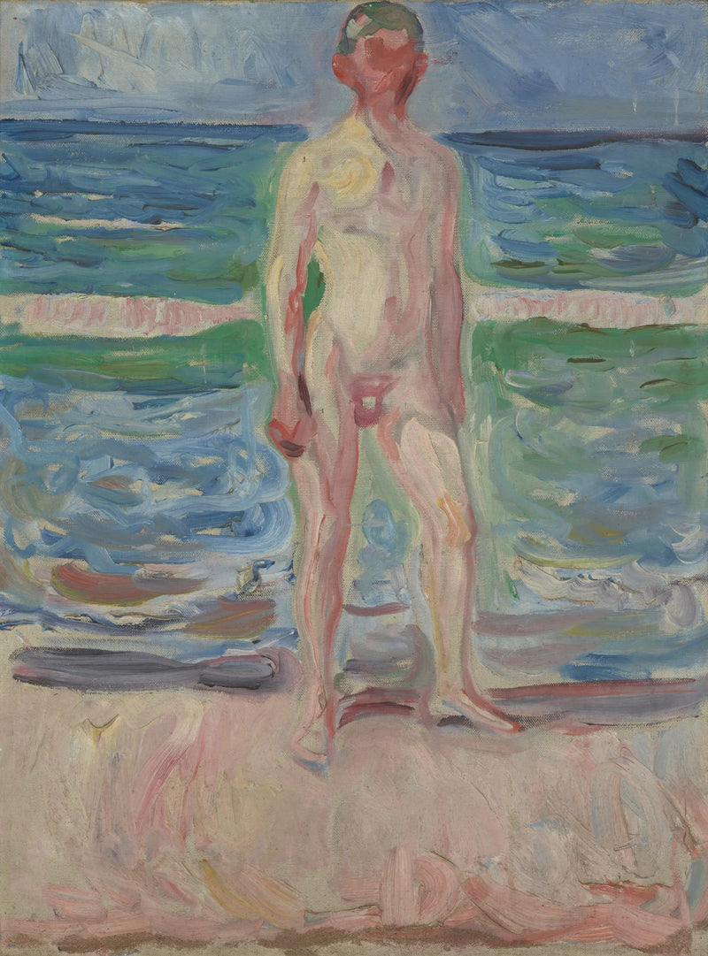 Plajda Genç Adam - Edvard Munch