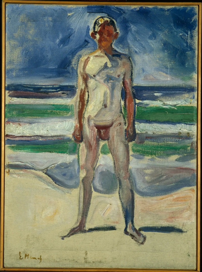 Plajda Genç Adam - Edvard Munch