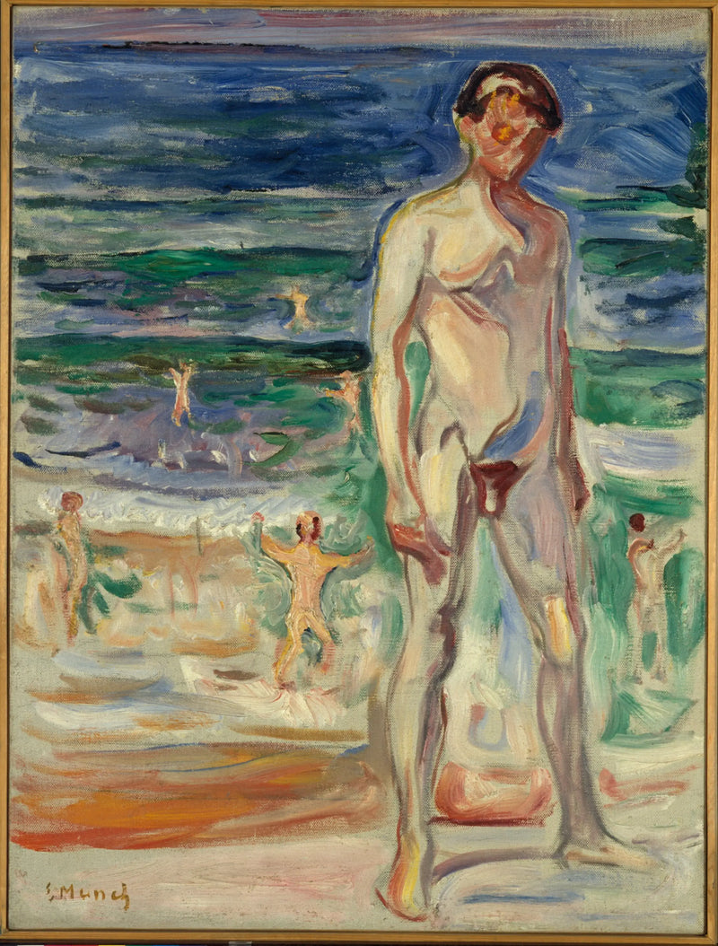 Plajda Genç Adam - Edvard Munch