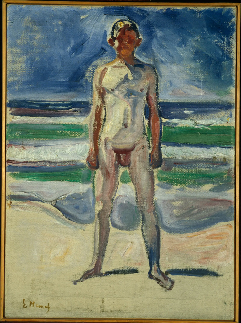Plajda Genç Adam - Edvard Munch