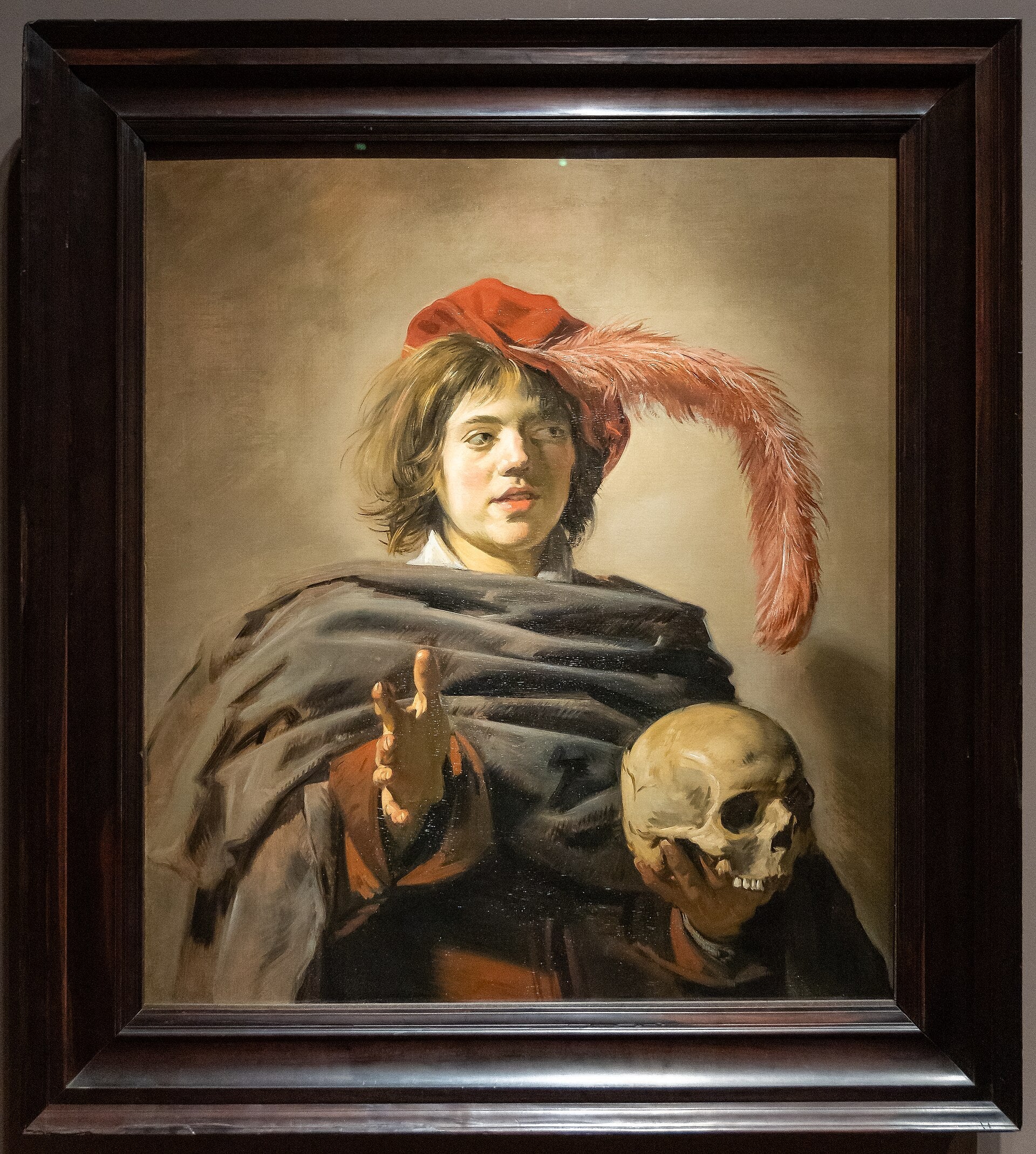 Jeune homme tenant un crâne - Frans Hals