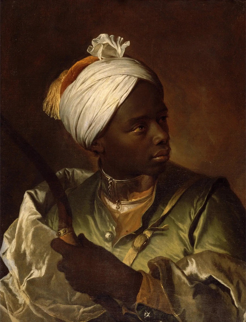 Genç Zenci Yay tutan - Hyacinthe Rigaud
