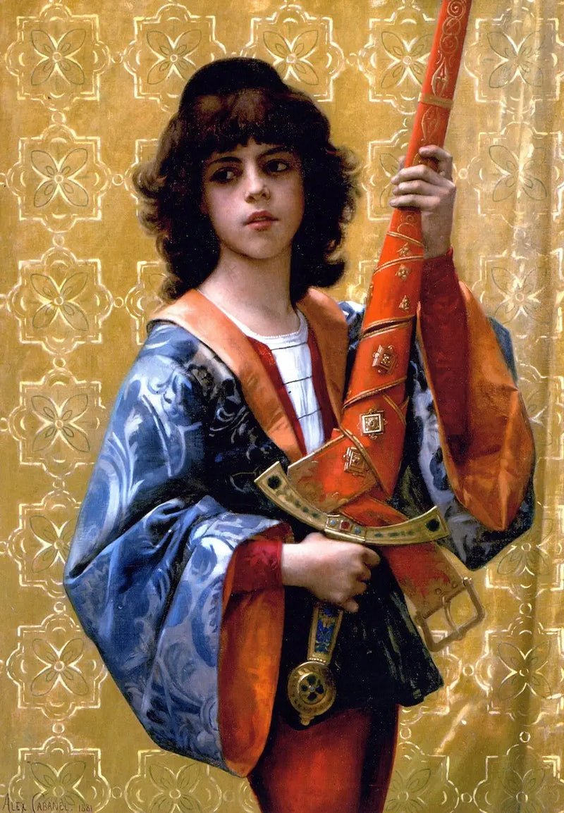Genç sayfa Floransa kostümünde - Alexandre Cabanel