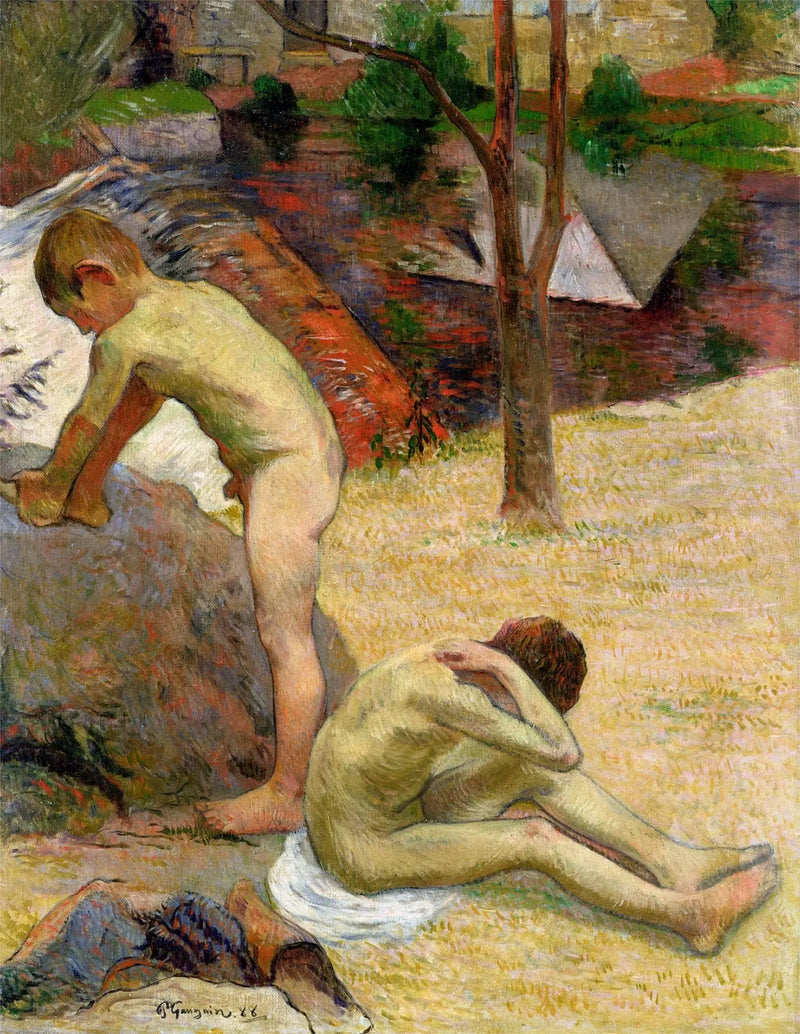 Breton genç yüzücüler - Paul Gauguin