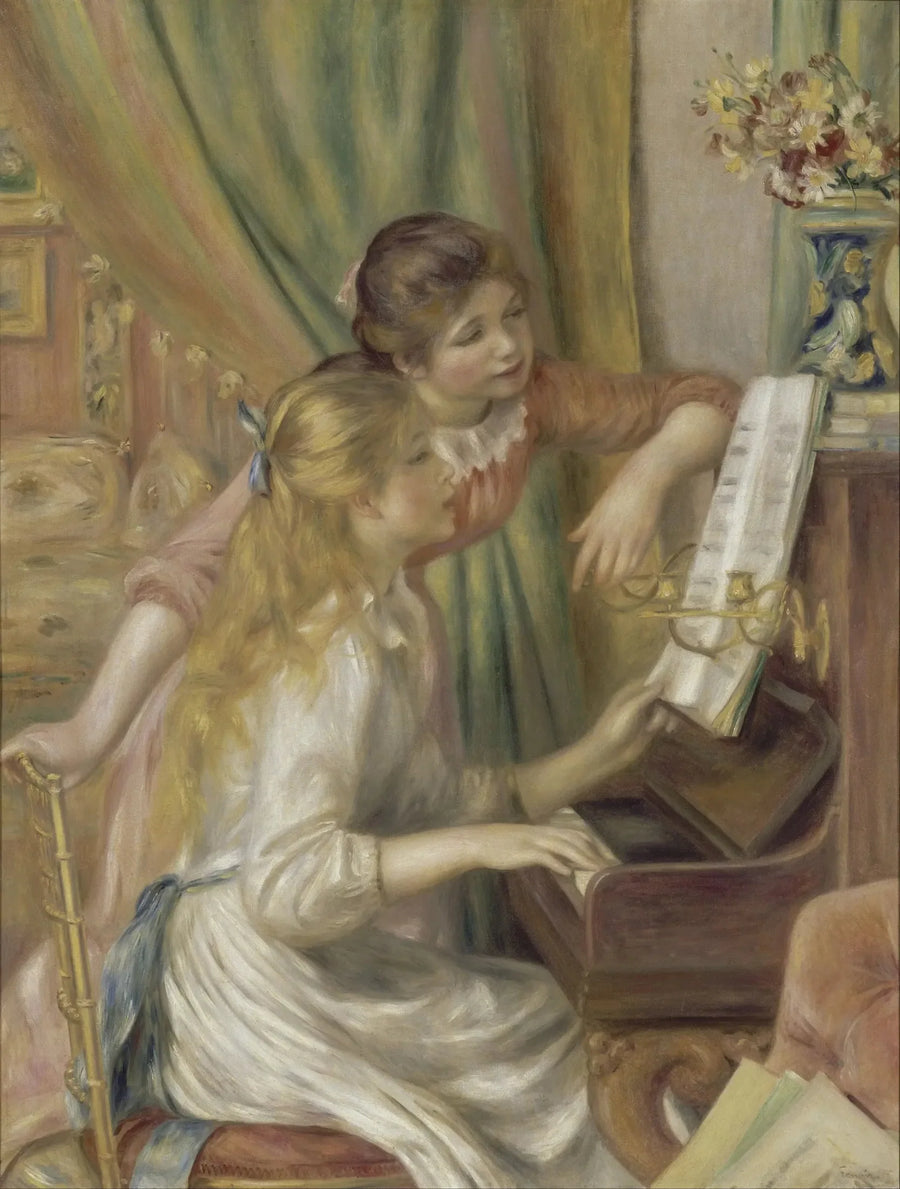 Piyanoda Genç Kızlar - Pierre-Auguste Renoir