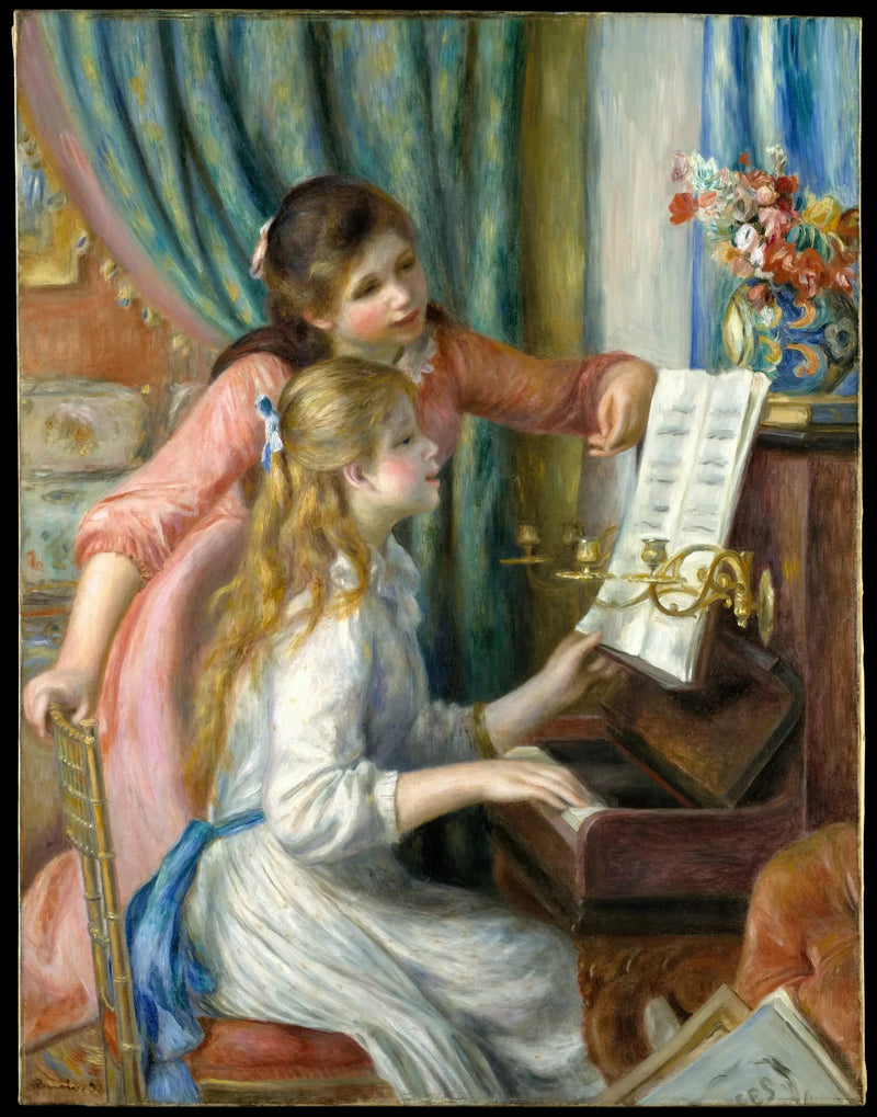 Piyanoda Genç Kızlar - Pierre-Auguste Renoir
