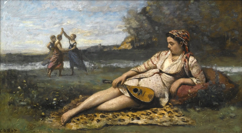 Sparta Genç Kızları - Jean-Baptiste Camille Corot