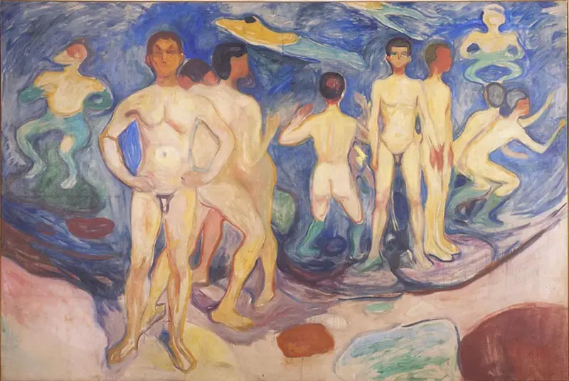 Genç Adamlar Yüzüyor - Edvard Munch
