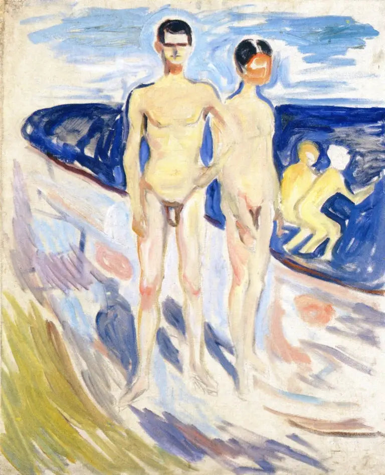 Genç Adamlar Yüzüyor - Edvard Munch