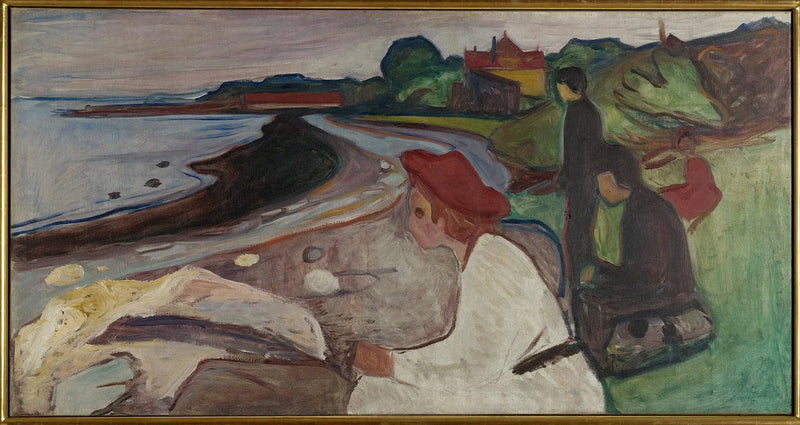 Plajda Gençler (Frise Linde) - Edvard Munch