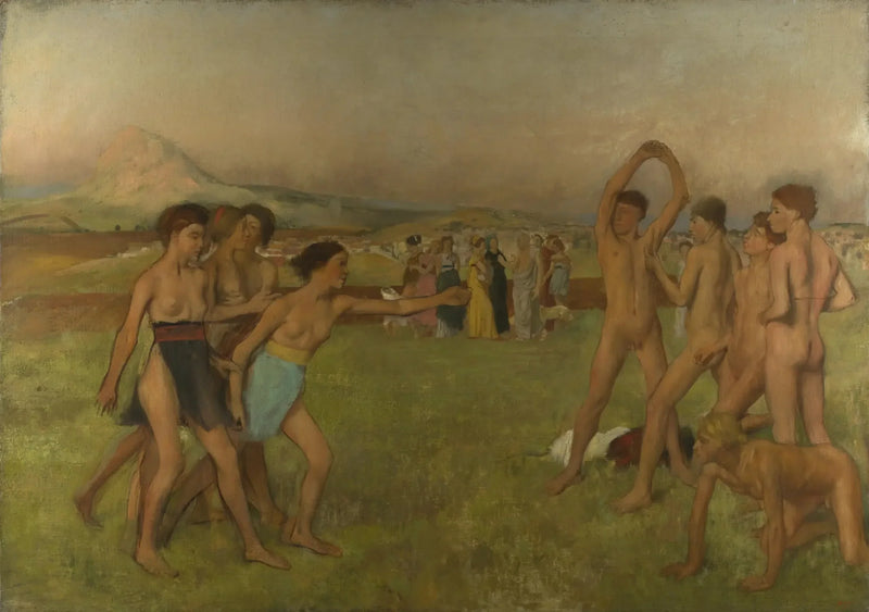 Genç Spartalılar Antrenmanda - Edgar Degas
