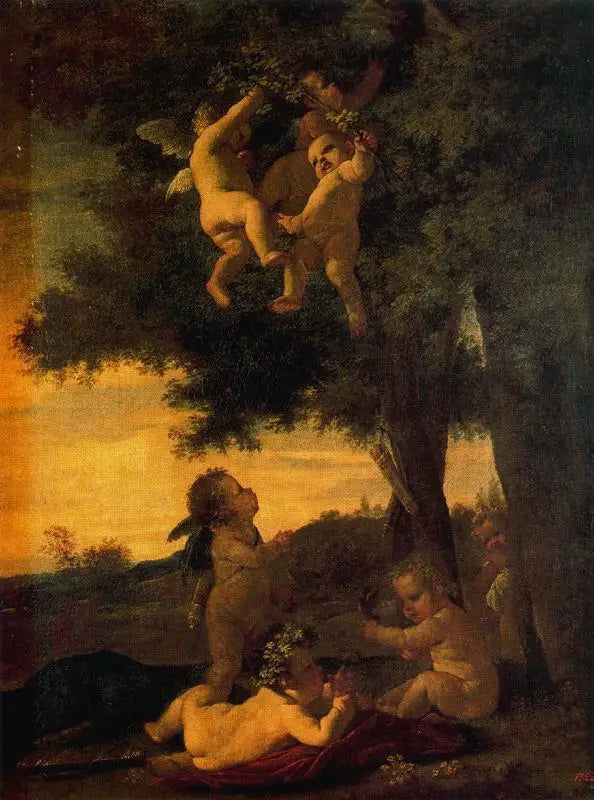 Çocuklar ve putti - Nicolas Poussin