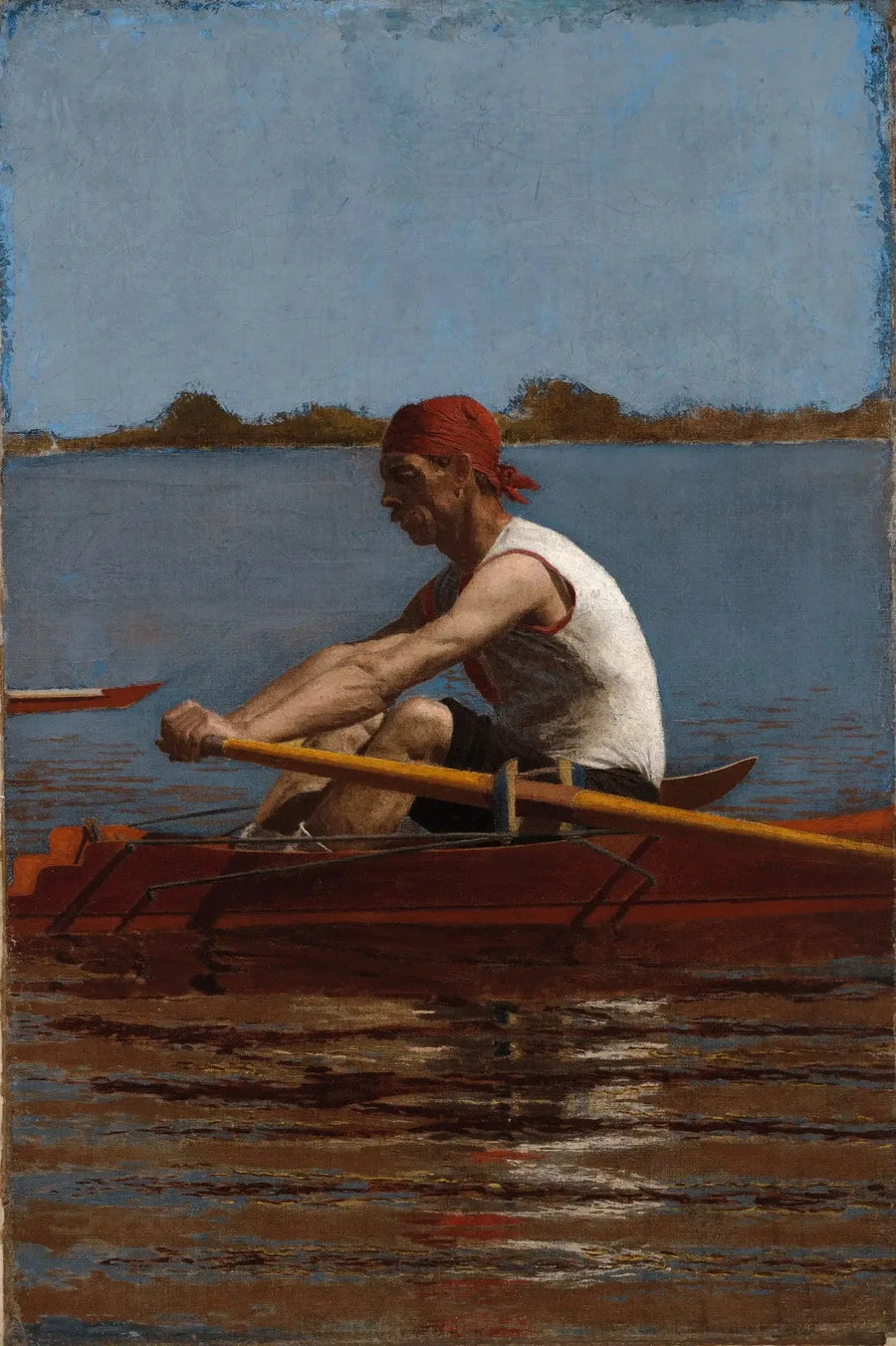 John Biglin bir skiff'te - Thomas Eakins