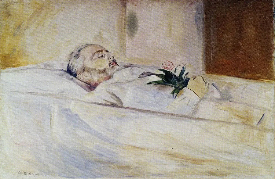 John Hazeland ölümüyle yüzleşirken - Edvard Munch