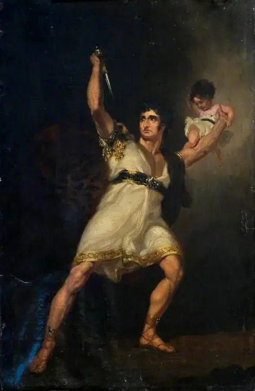 John Philip Kemble (1757–1823), Rolla rolünde « Pizarro »da, Richard Brinsley Sheridan tarafından uyarlanan « Die Spanier in Peru » adlı eserden, August Friedrich Ferdinand von Kotzebue - Thomas Lawrence