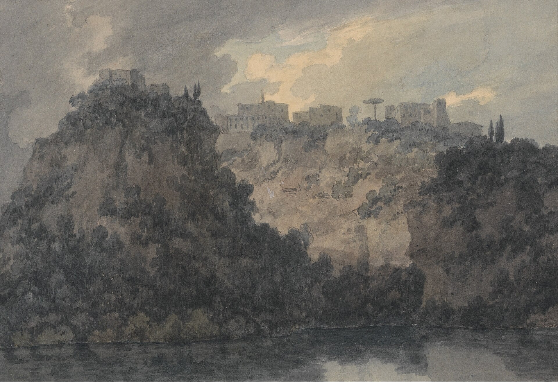 Le Lac Nemi - John Robert Cozens