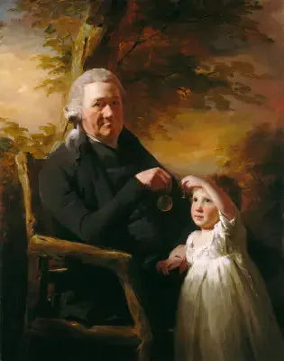 John Tait ve torunu - Henry Raeburn