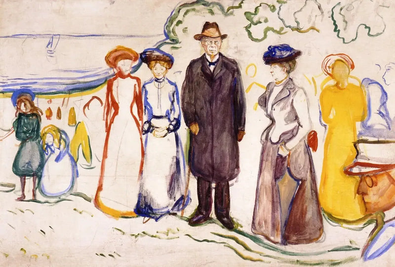 Jonas Lie ailesiyle - Edvard Munch