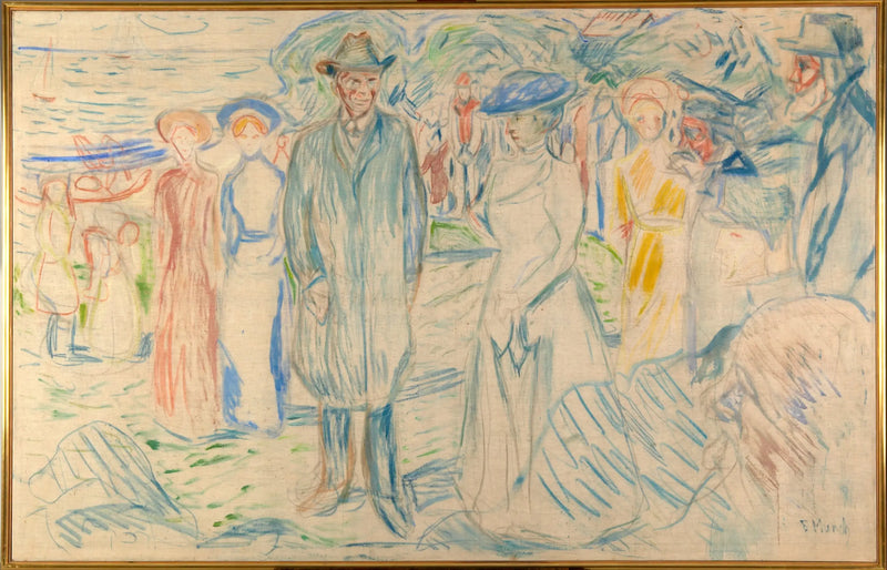 Jonas Lie ailesiyle - Edvard Munch