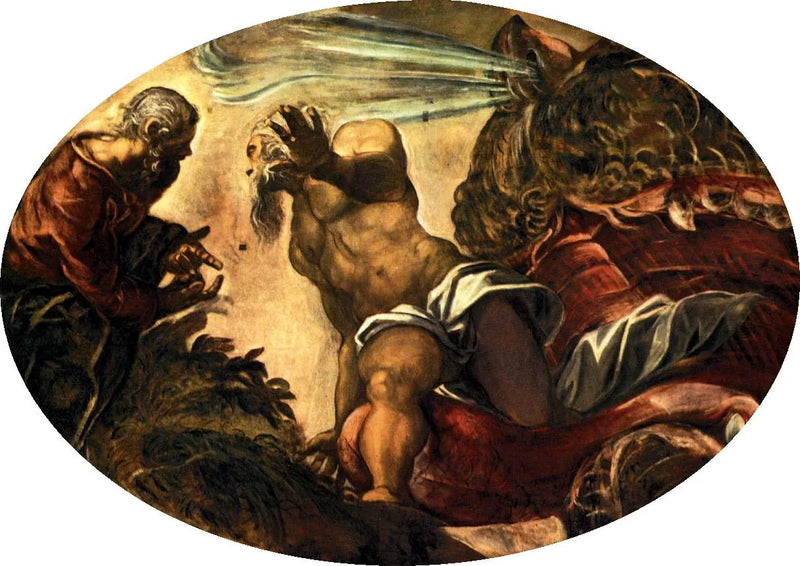 Jonas balinan karıncığından çıkıyor - Jacopo Tintoretto