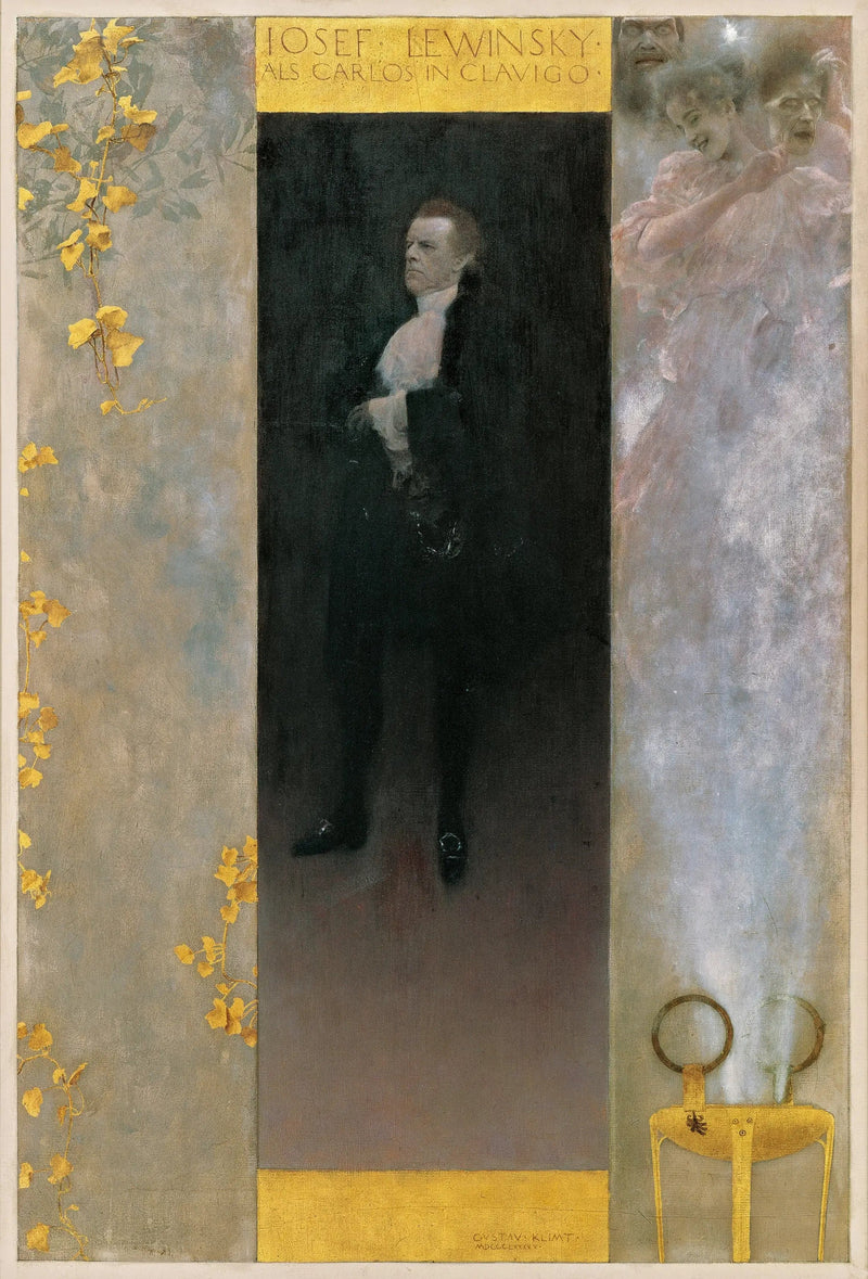 Josef Lewinsky ve Carlos Clavigo'da - Gustav Klimt