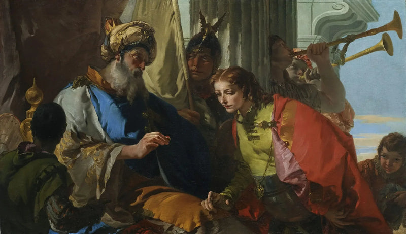 Joseph Firavun'un Yüzüğünü Alırken - Giovanni Battista Tiepolo