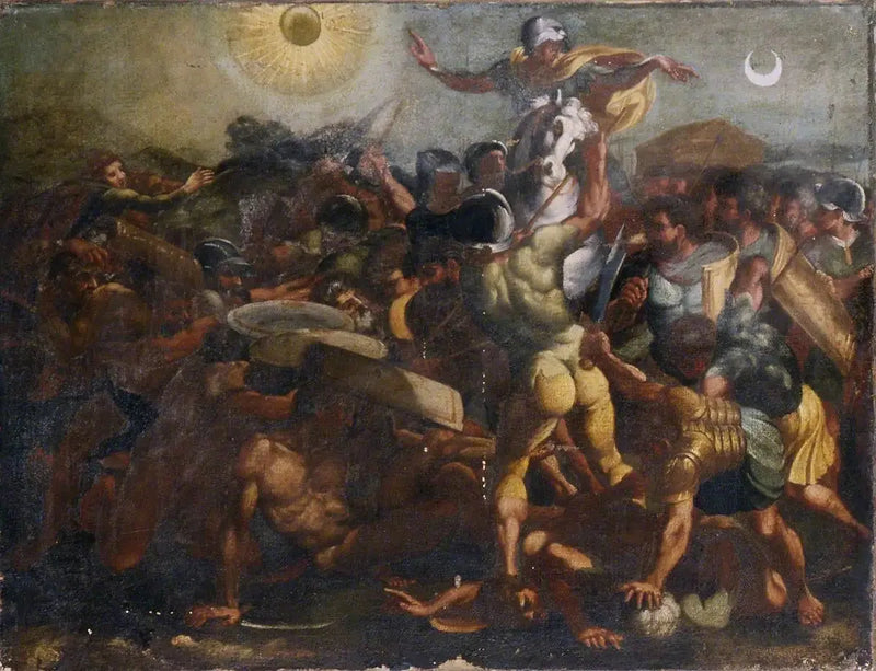 Josua'nın güneşi ve ayı durdurması - Raphael Sanzio