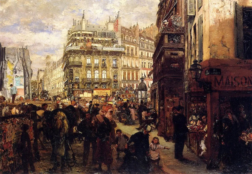 Jour de semaine à Paris - Adolph von Menzel - Alpha Reproduction