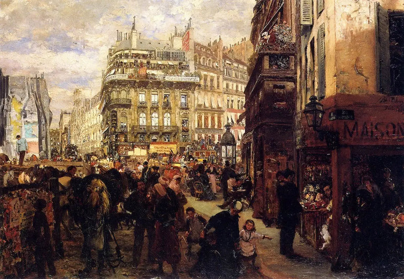 Paris'te Hafta Günü - Adolph von Menzel