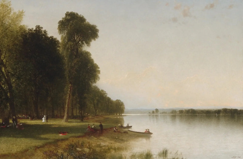 Yaz Günü Conesus Gölü'nde - John Frederick Kensett