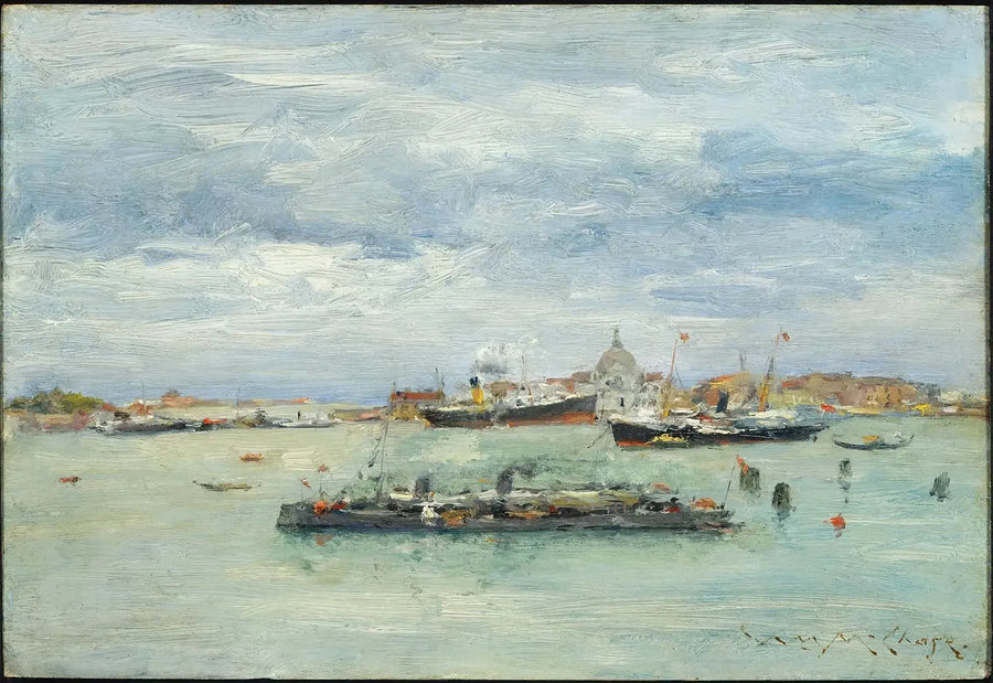Gri Günler Lagün Üzerinde - William Merritt Chase
